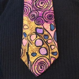 GIORGIO BENELLI 100% silk tie/ made in Italy